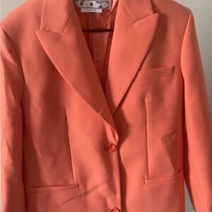 Off-White Vibrant Coral Blazer